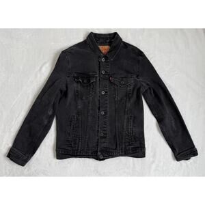 Levi’s Denim Trucker Jean Jacket Black Wash Size Large